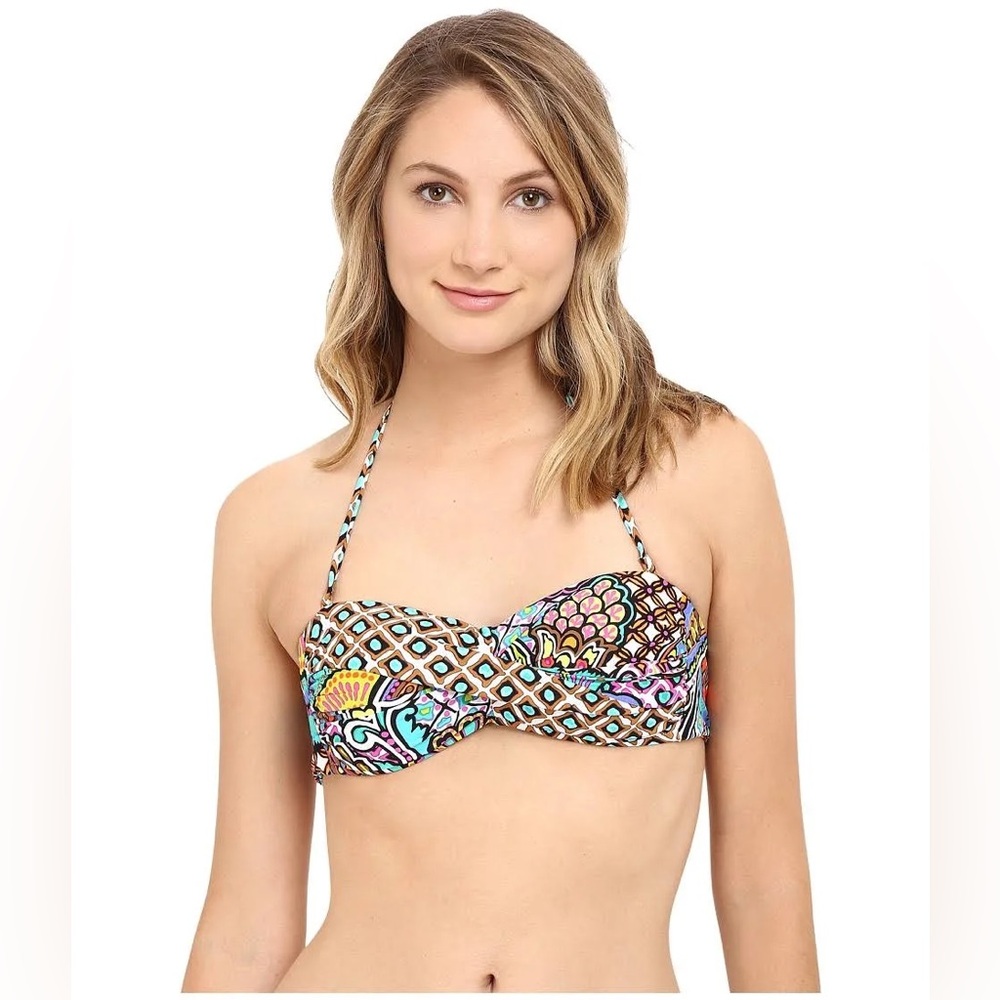 Trina Turk Vibrant Geometric Bikini Top size 6